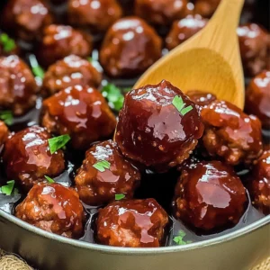 Plate of irresistible grape jelly meatballs served as an appetizer