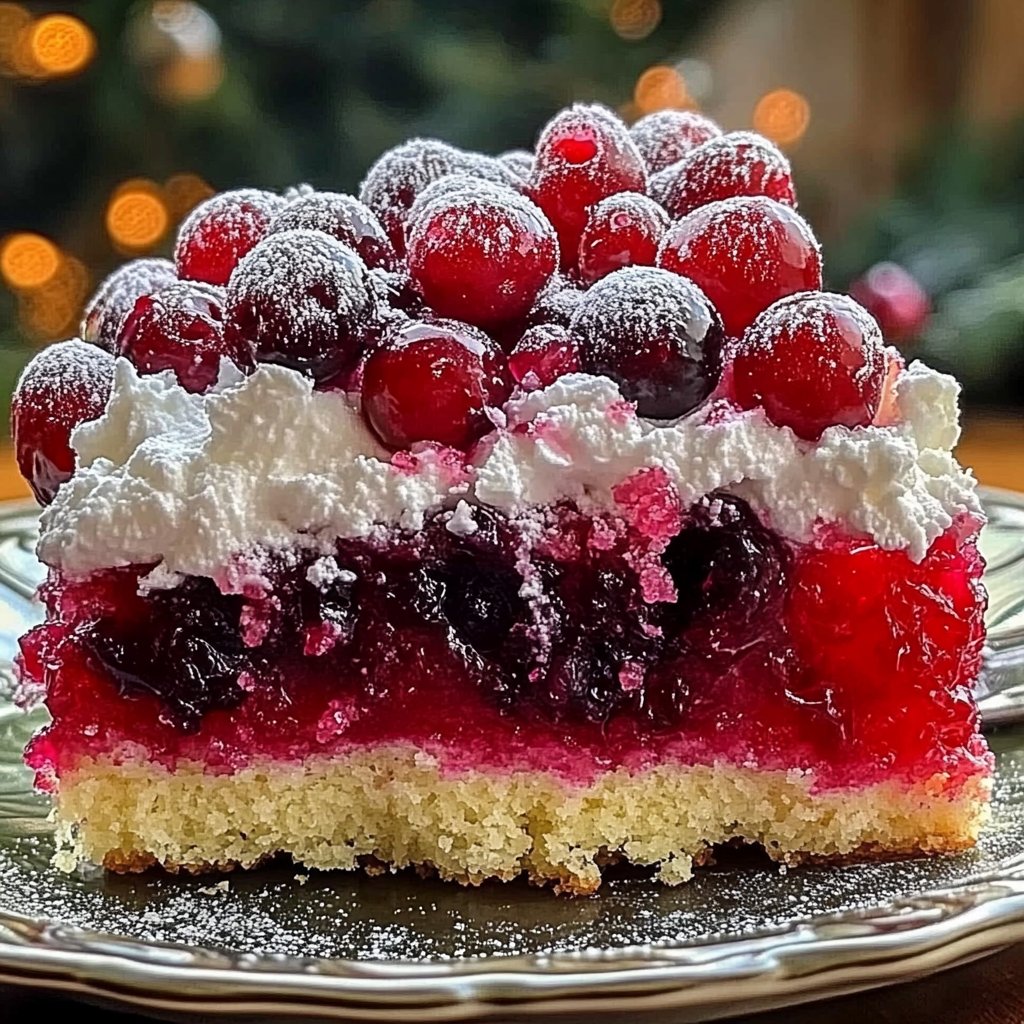 Christmas Cranberry Poke Cake