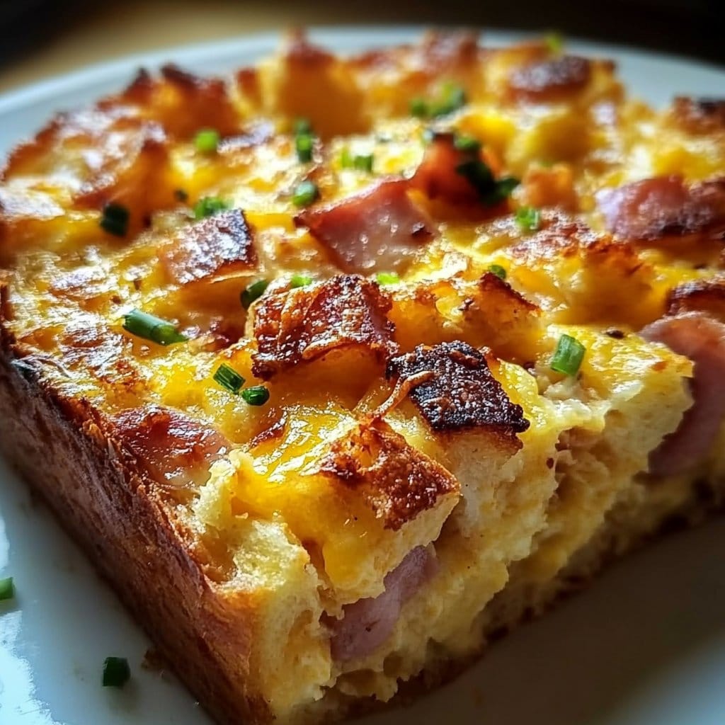 Easy Breakfast Casserole with Bread