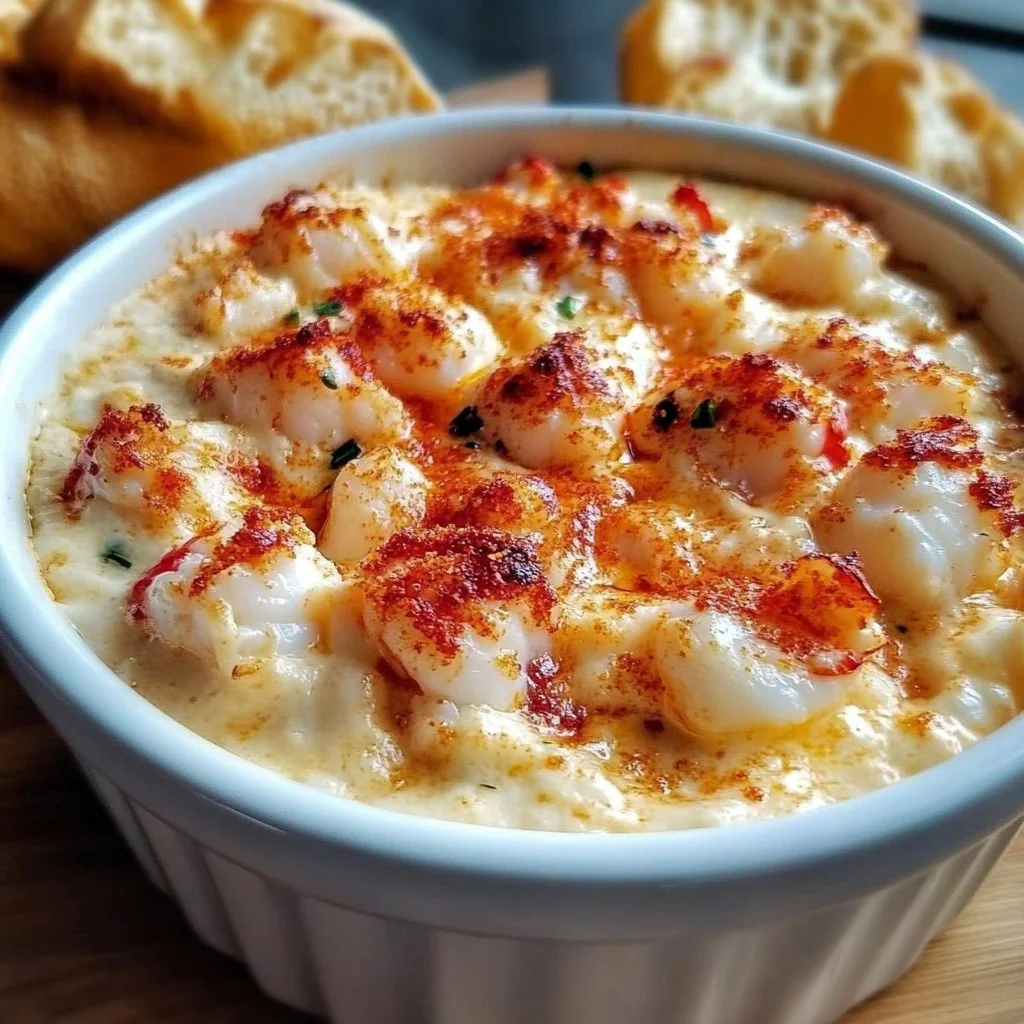 Delicious lobster dip served in a bowl, perfect for appetizers.