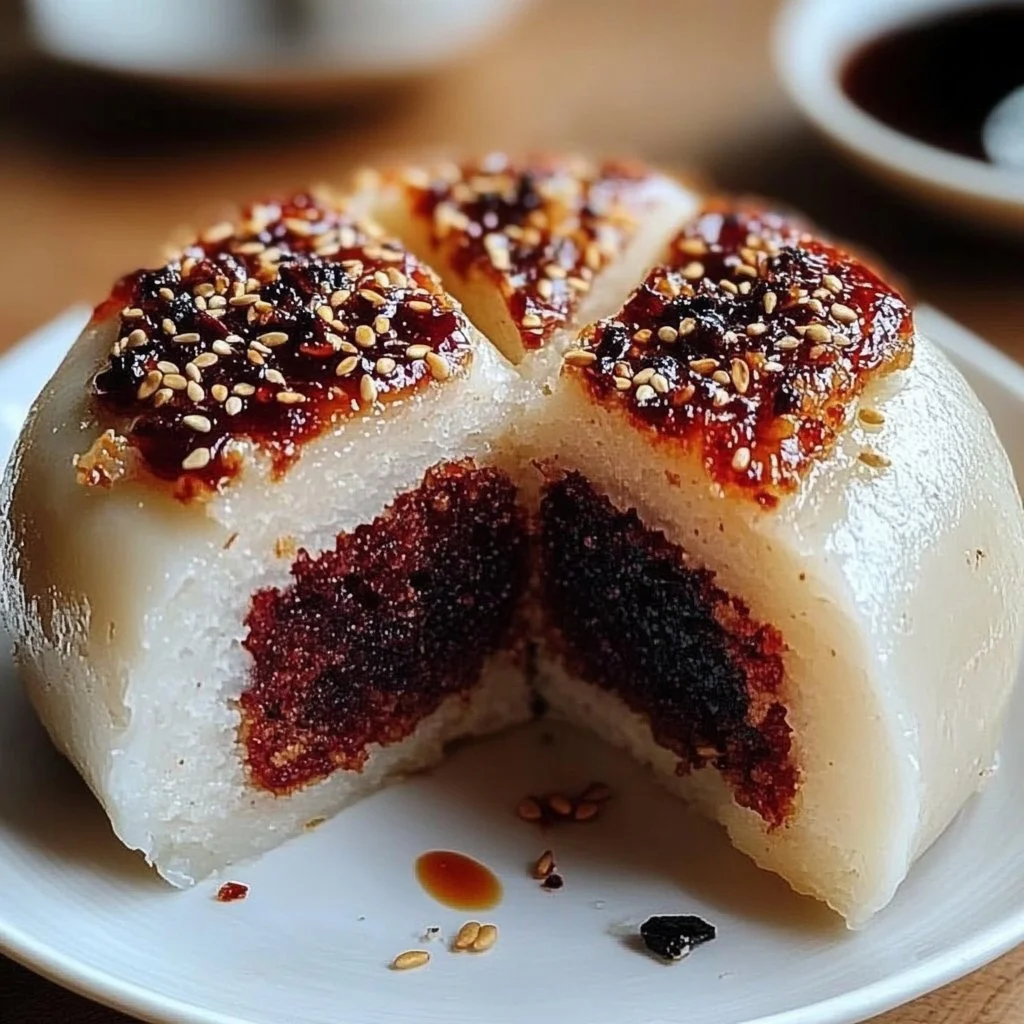 Traditional Lunar New Year Cake on a festive table for celebration