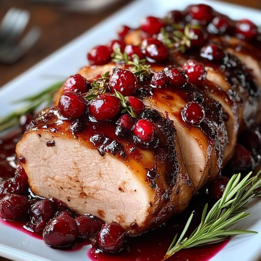 Cranberry Glazed Pork Tenderloin