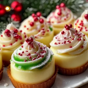 Mini Holiday Butter Cakes with Festive Swirls