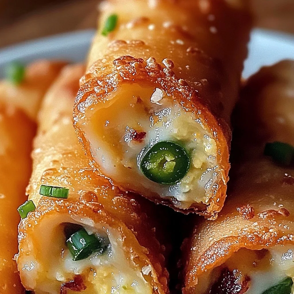 Mini Jalapeno Popper Egg Rolls
