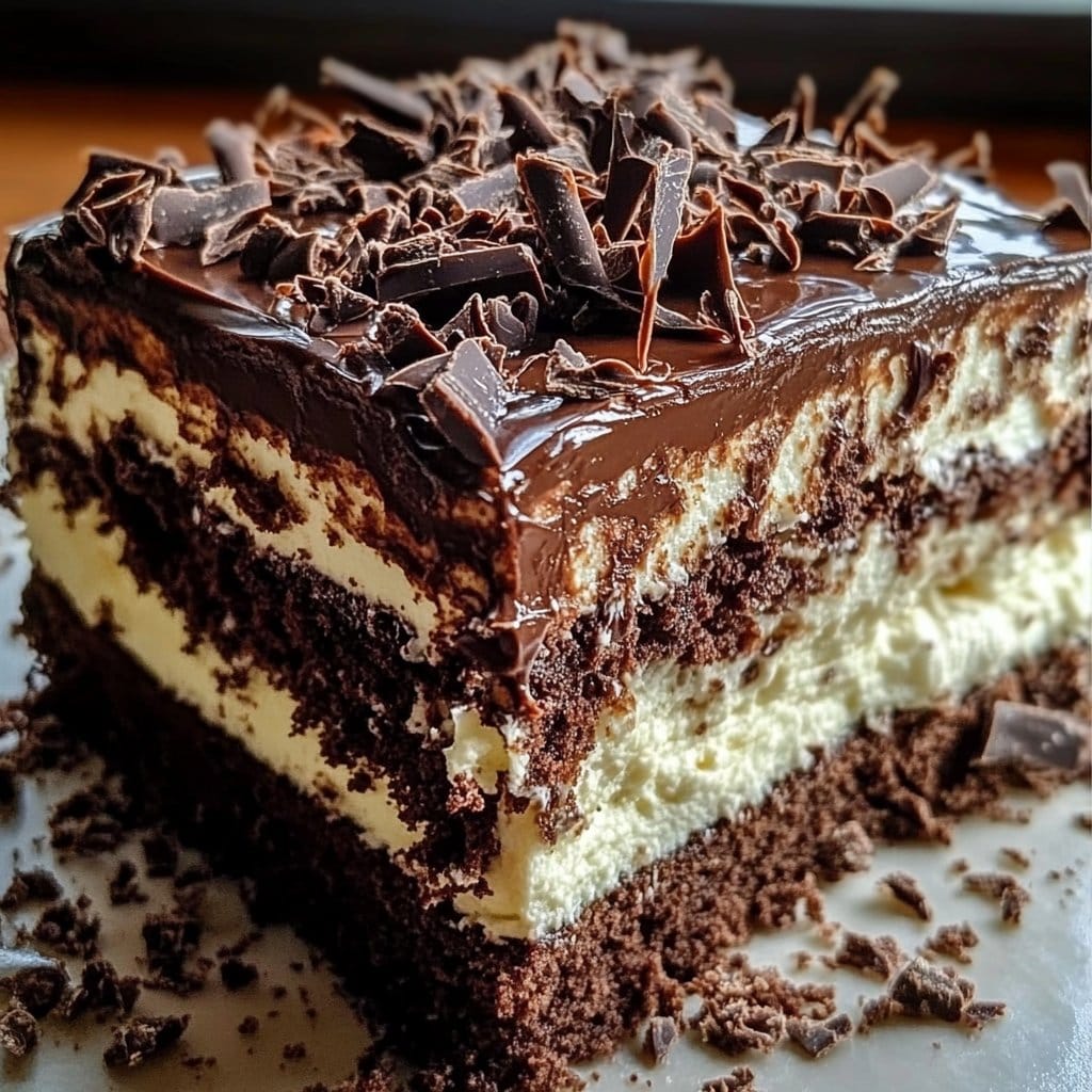 No-Bake Chocolate Ripple Cake