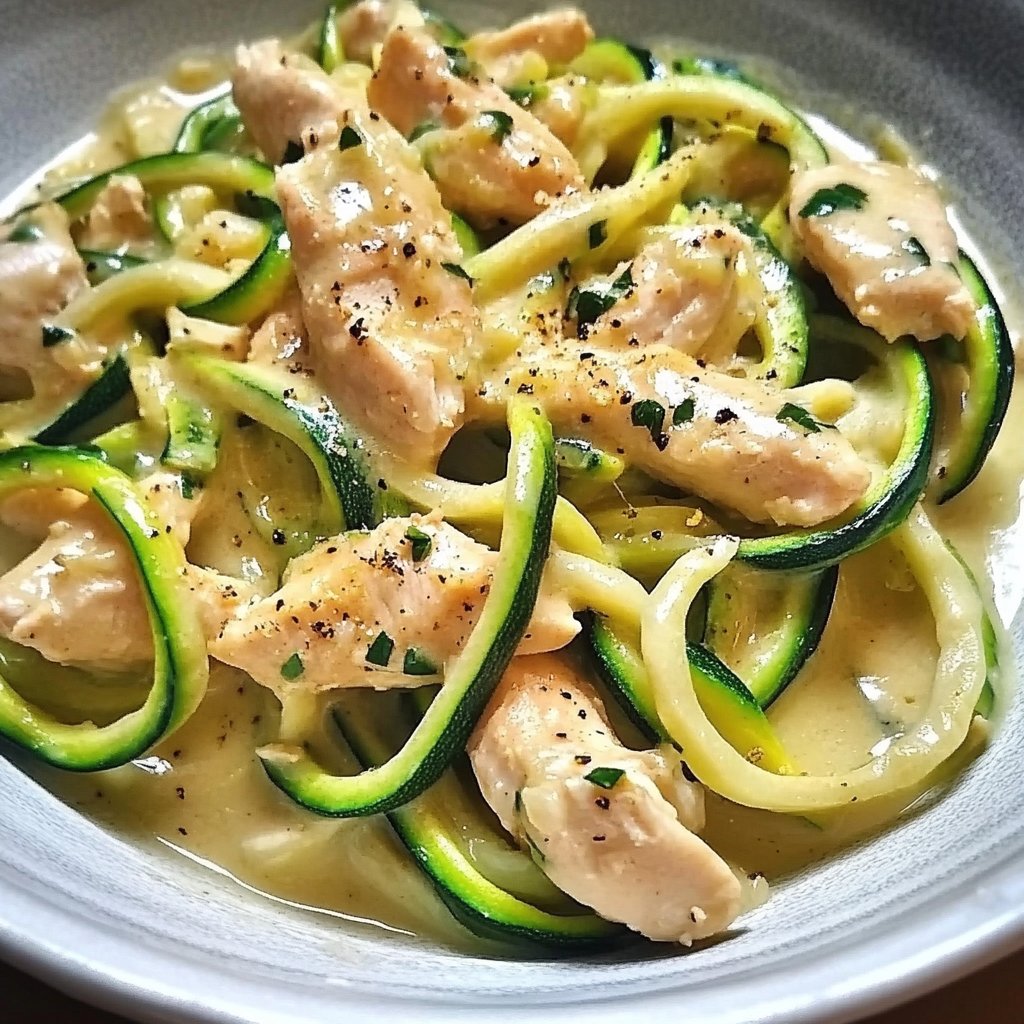 Zucchini Noodle Chicken Alfredo: 7 Guilt-Free Delights