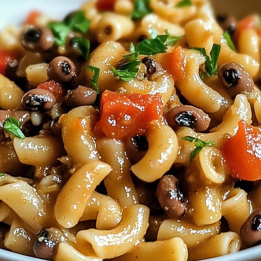 Black Eyed Peas and Pasta