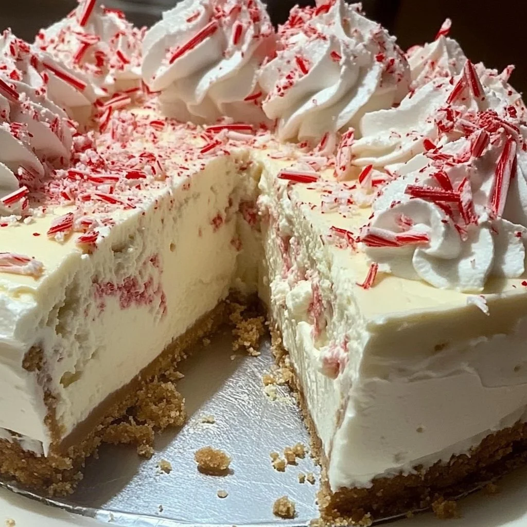 Peppermint cheesecake