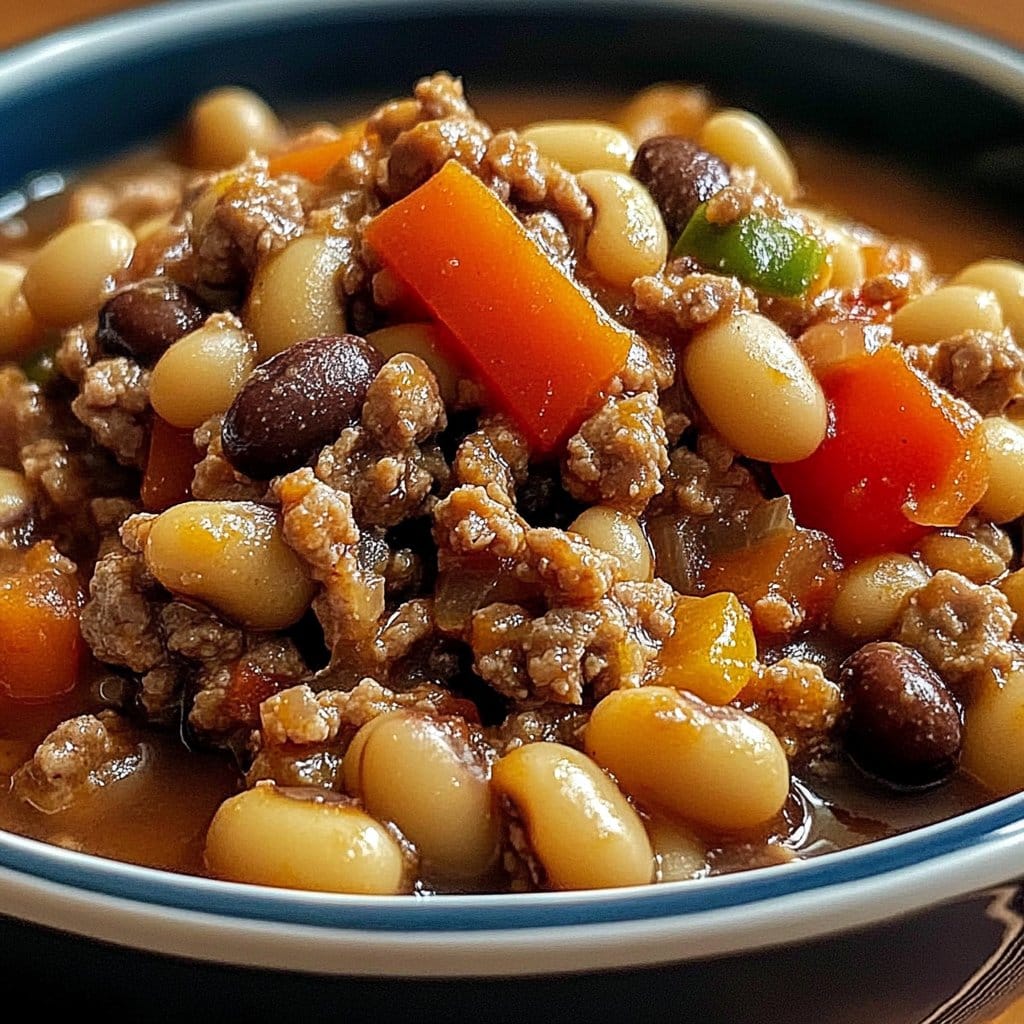 Irresistible Black Eyed Peas and Ground Beef