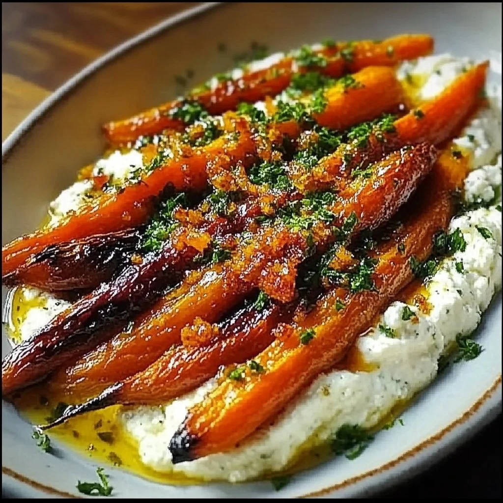 Roasted Carrots with Whipped Ricotta