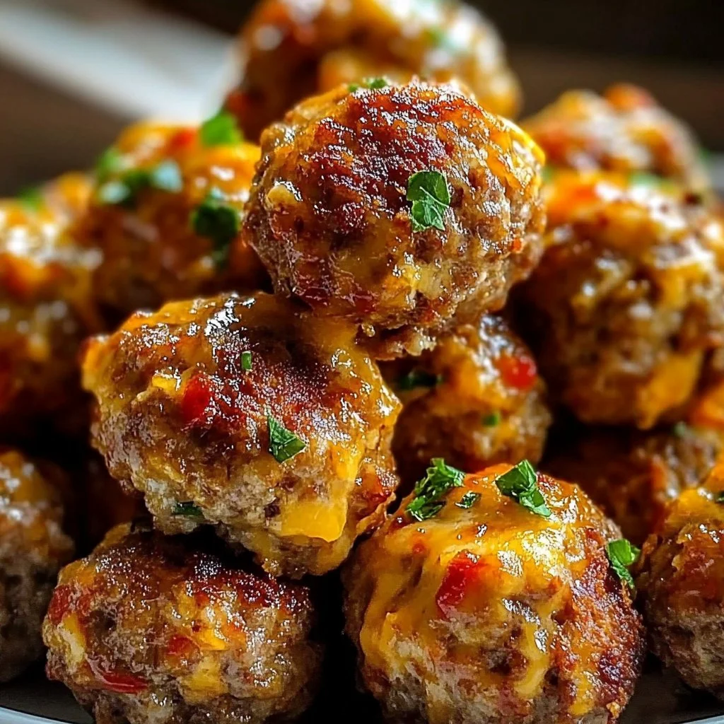 Rotel Cream Cheese Sausage Balls