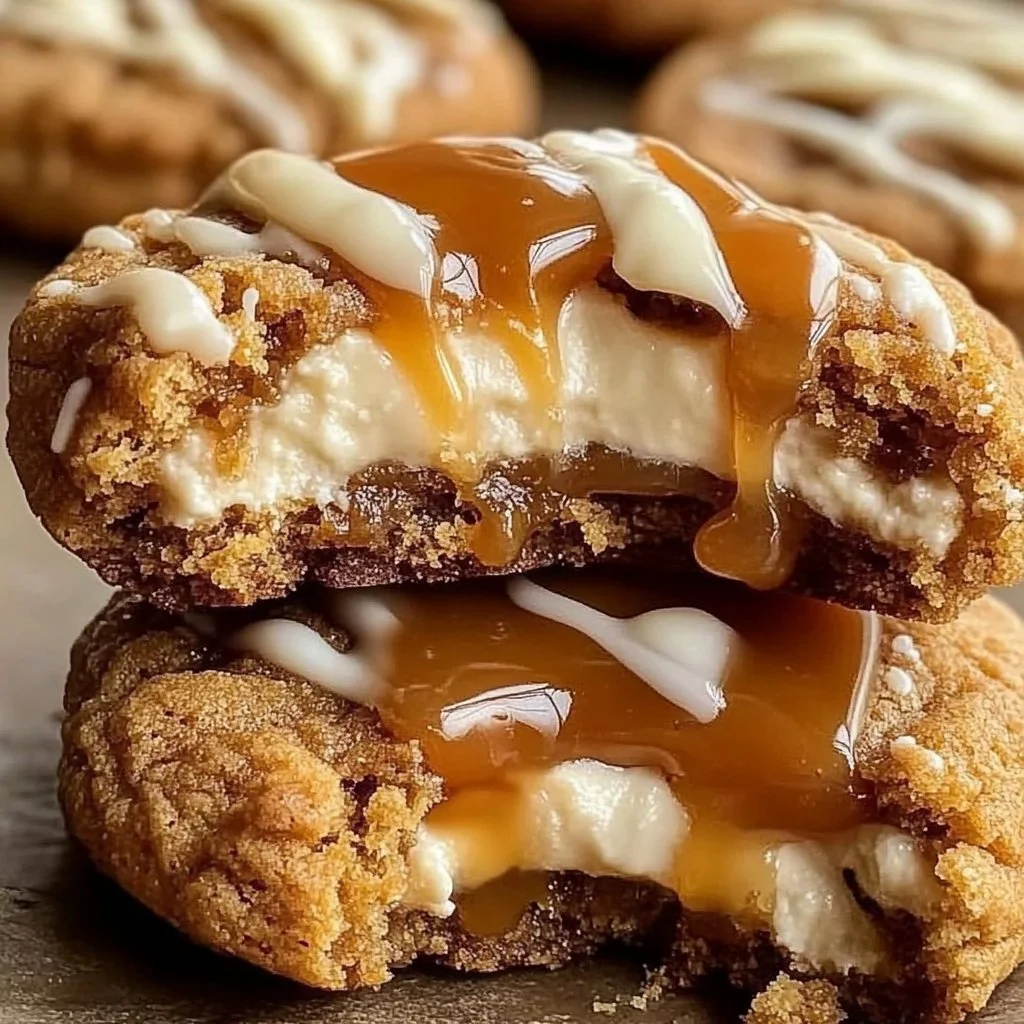 Salted Caramel Cheesecake Cookies