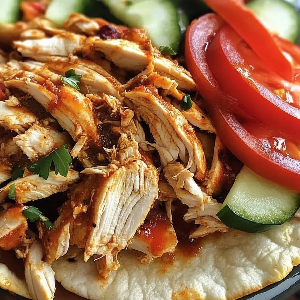 Slow Cooker Chicken Shawarma