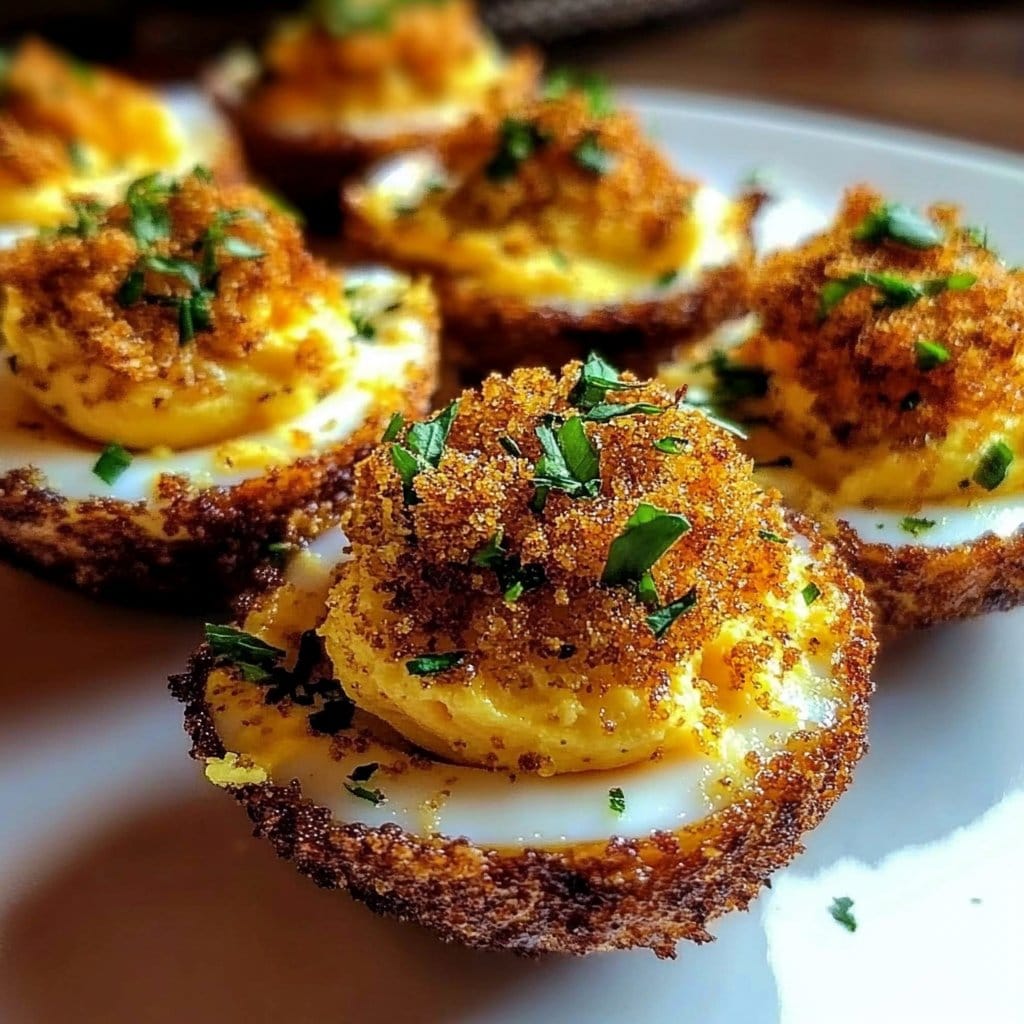 Cajun Fried Deviled Eggs