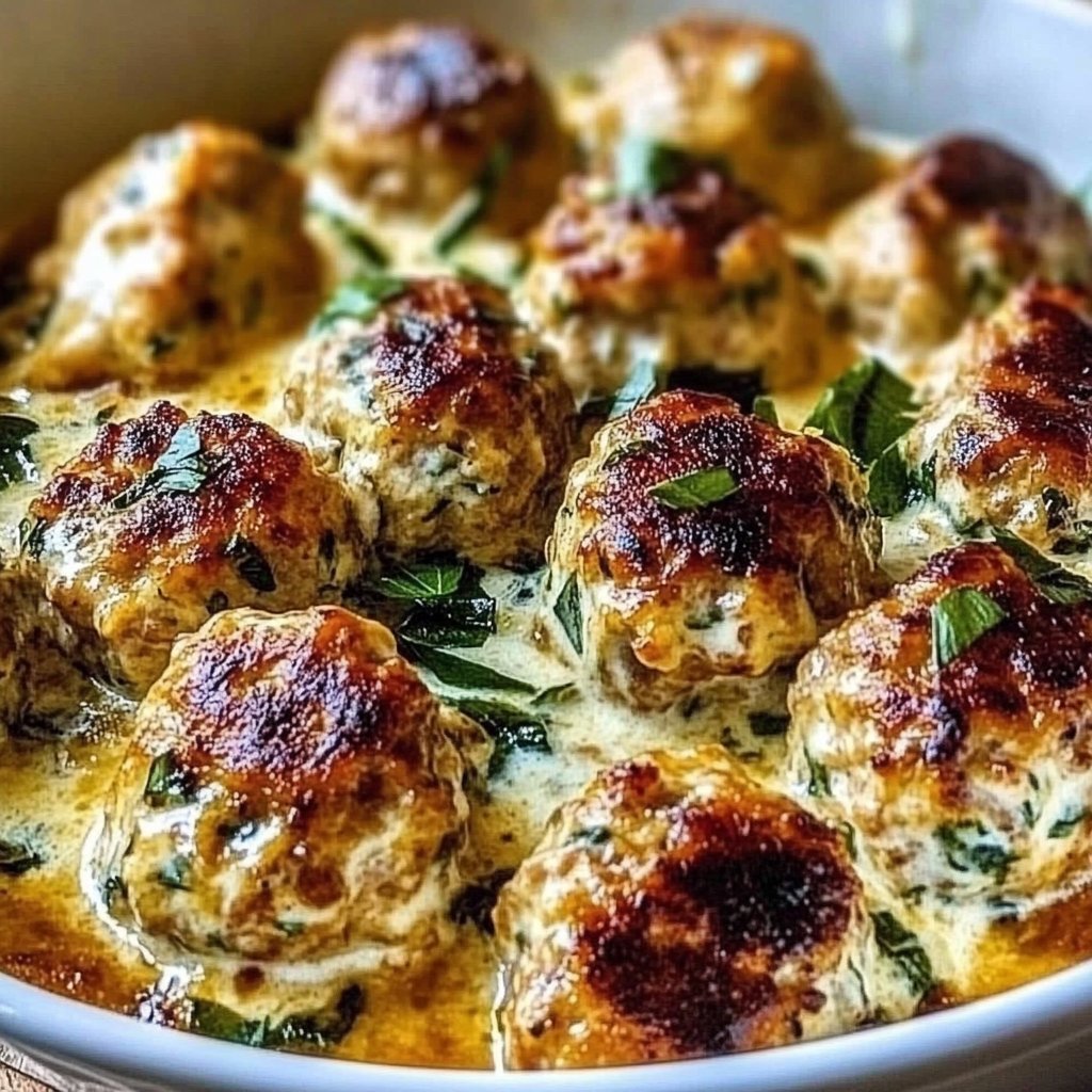 Baked Chicken Ricotta Meatballs