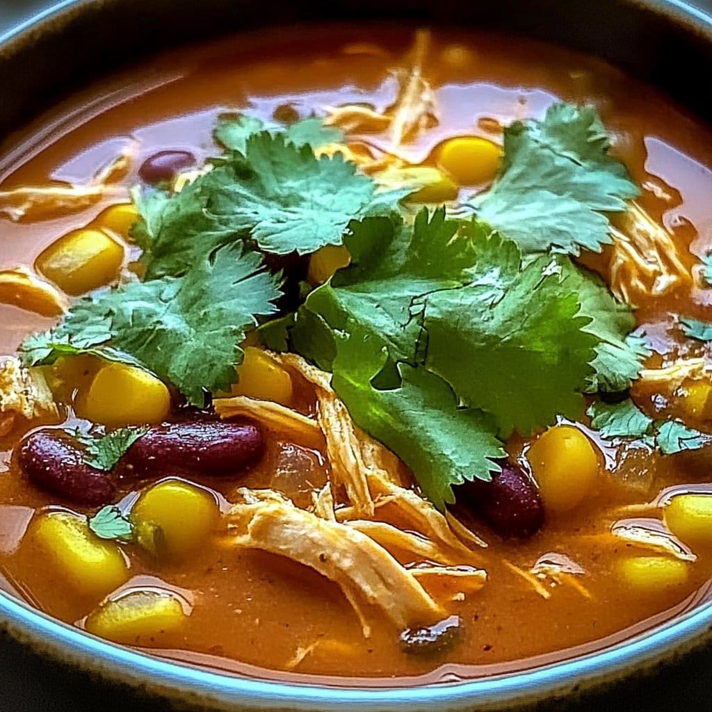 Irresistible Chicken Enchilada Soup