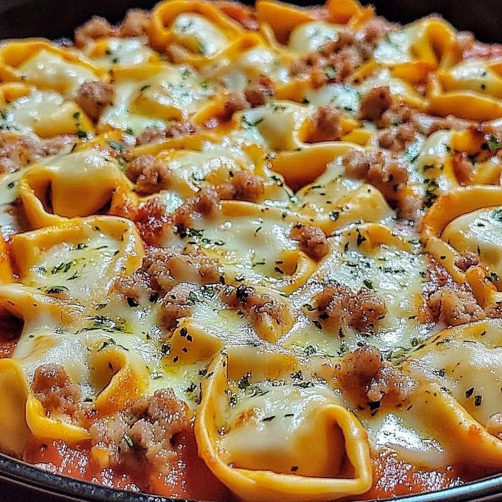 Baked Pizza Tortellini Dinner