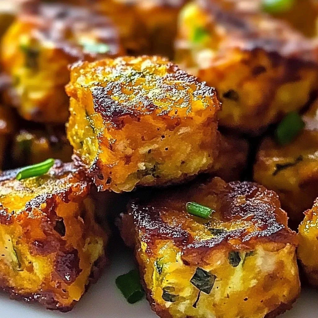 Baked Sweet Potato Zucchini Tots