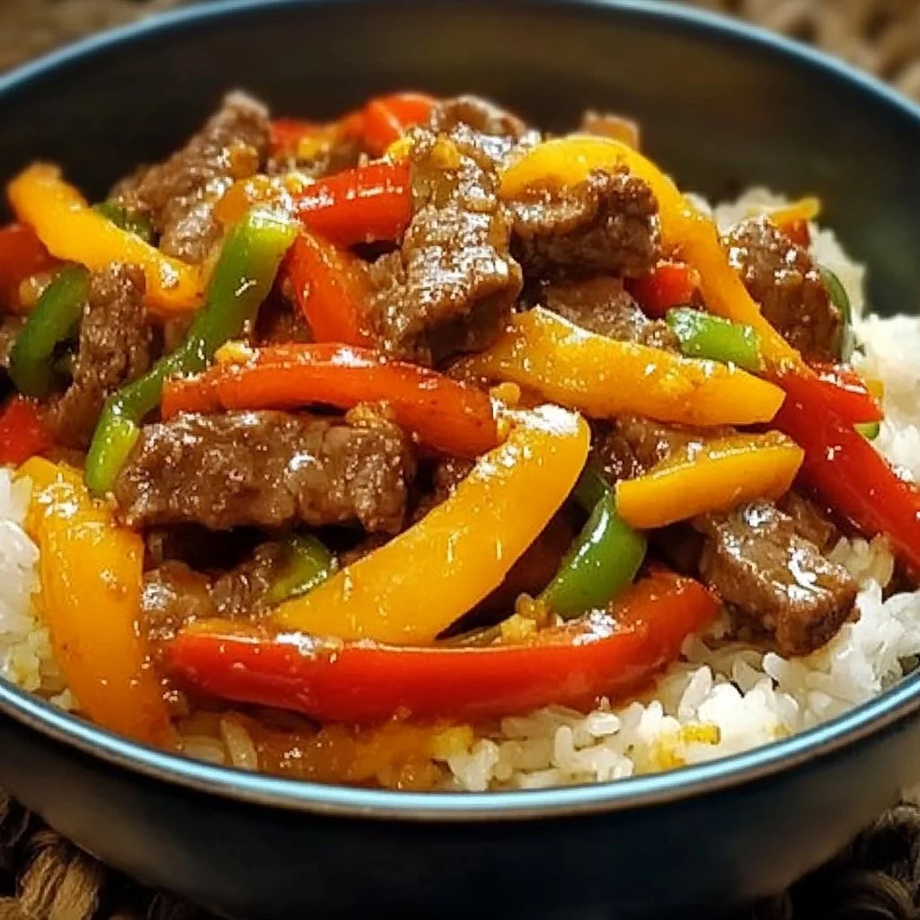 Beef Pepper Rice Bowl