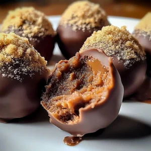 Delicious Biscoff truffles garnished with a sprinkle of crushed Biscoff cookies