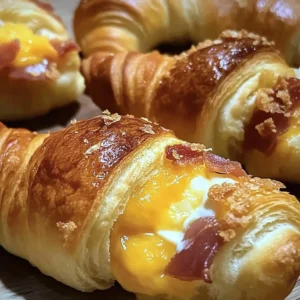 Freshly baked Pillsbury Crescent Rolls on a breakfast table