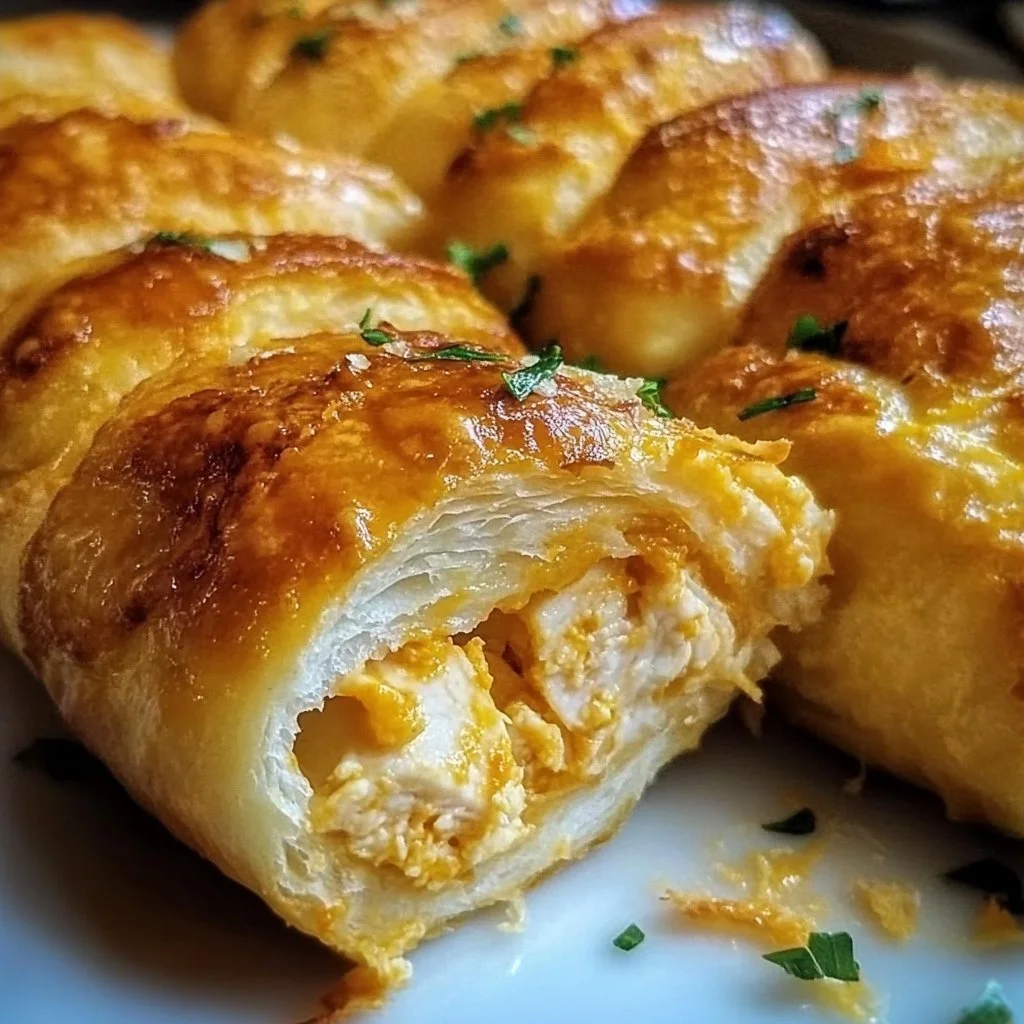 Cheesy Chicken Crescent Rolls