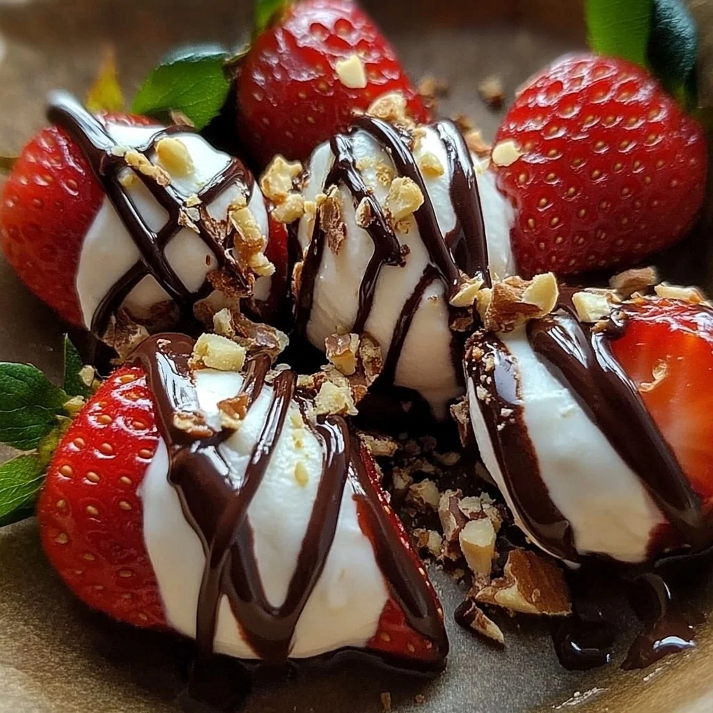 Chocolate-Dipped Strawberries with Greek Yogurt