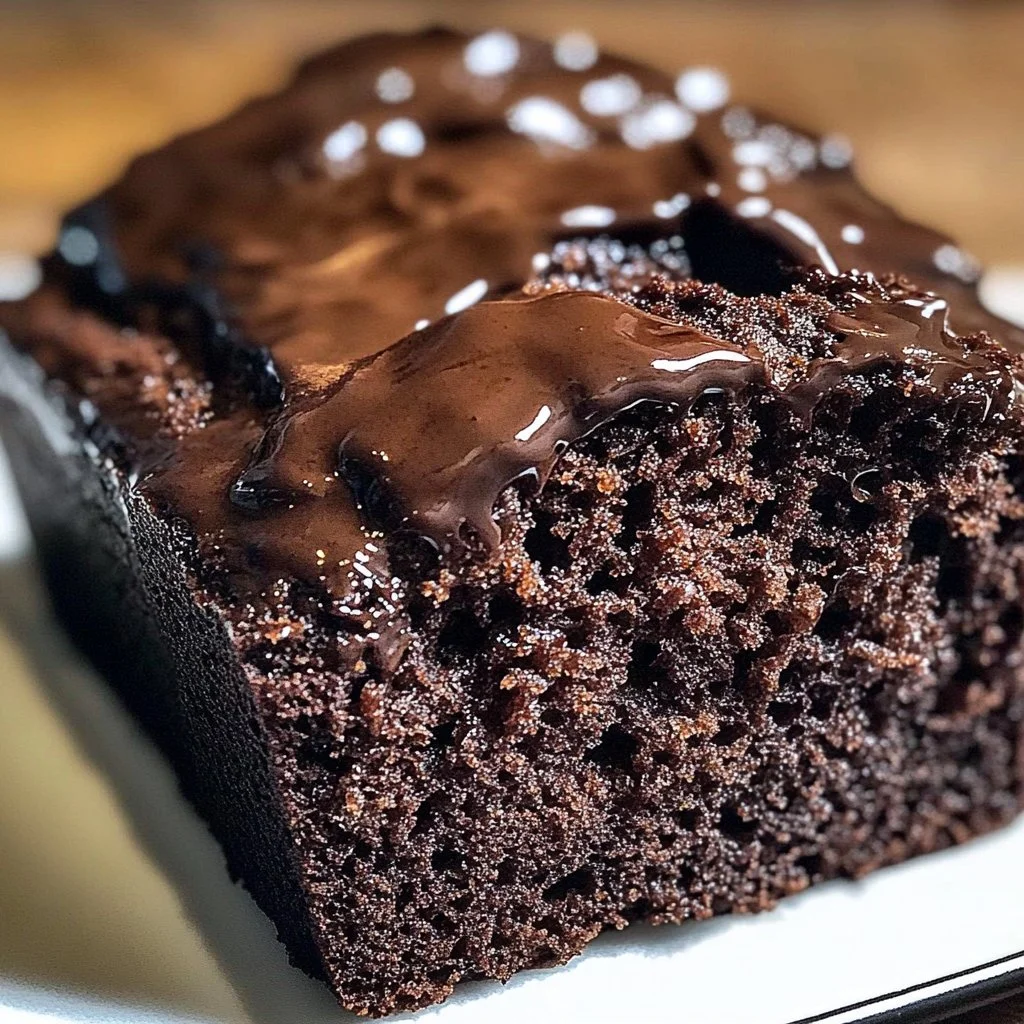 Chocolate Espresso Banana Bread loaf with chocolate chips and banana slices