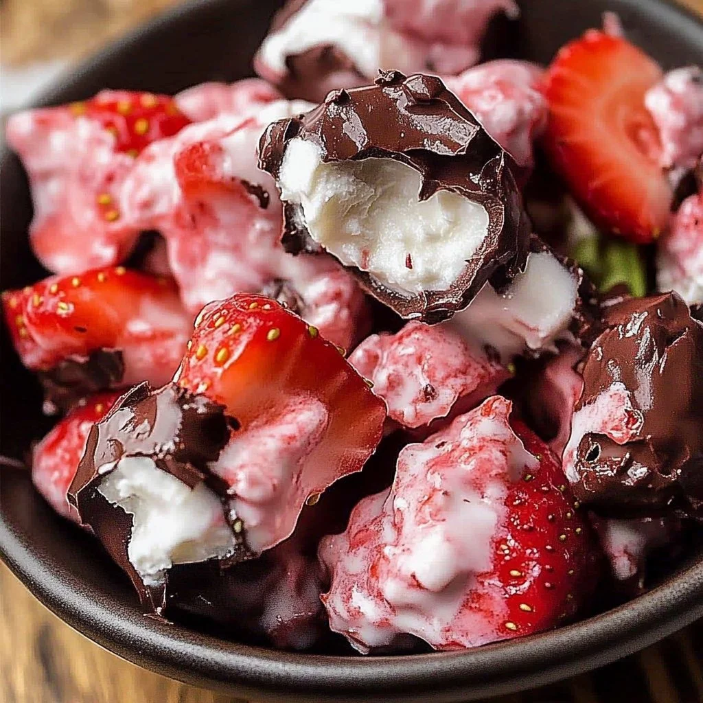 Chocolate Strawberry Yogurt Clusters (Viral Recipe!)