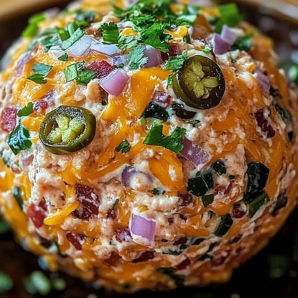 Cowboy Caviar Jalapeño Popper Cheese Ball
