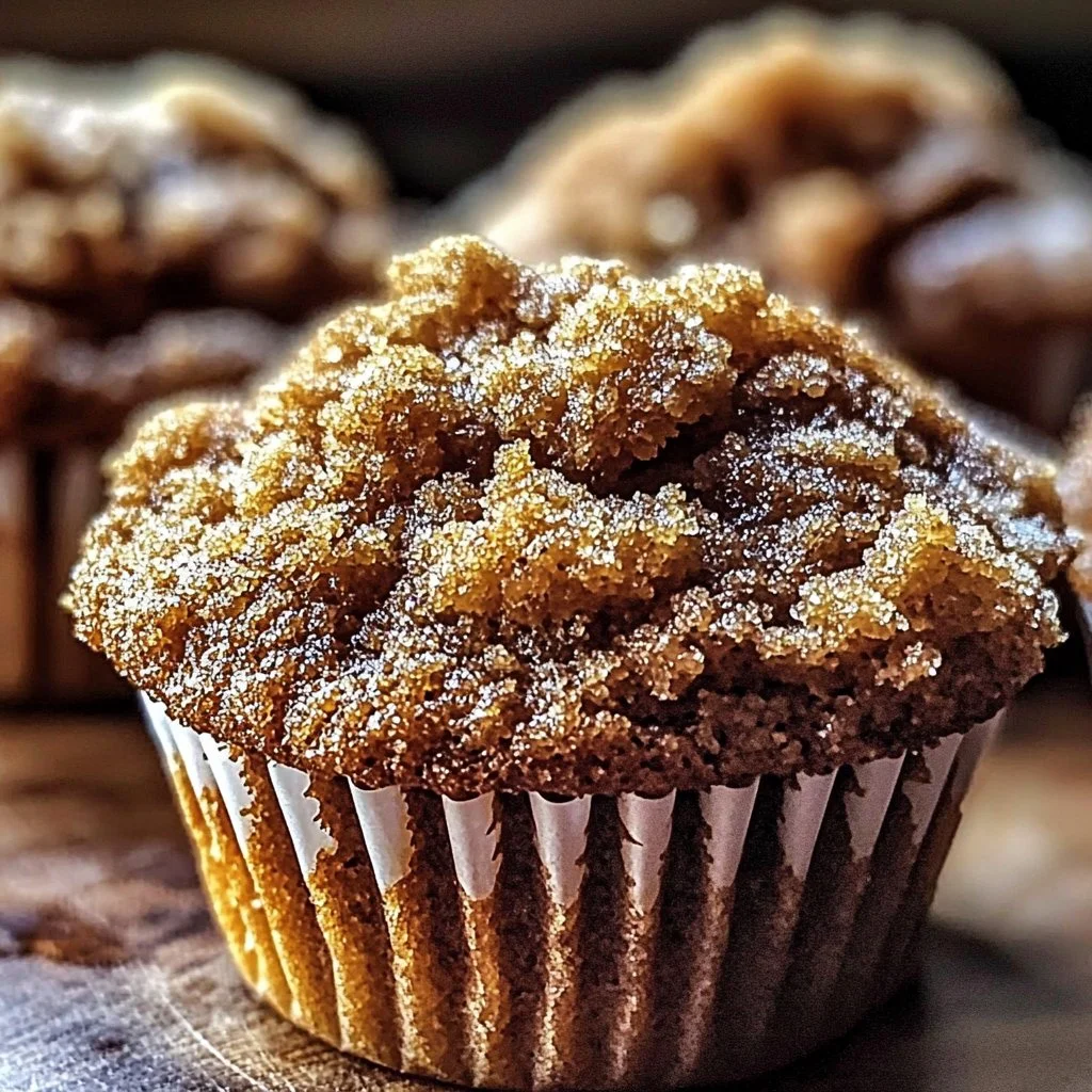 Cozy Gingerbread Coffee Cake Muffins