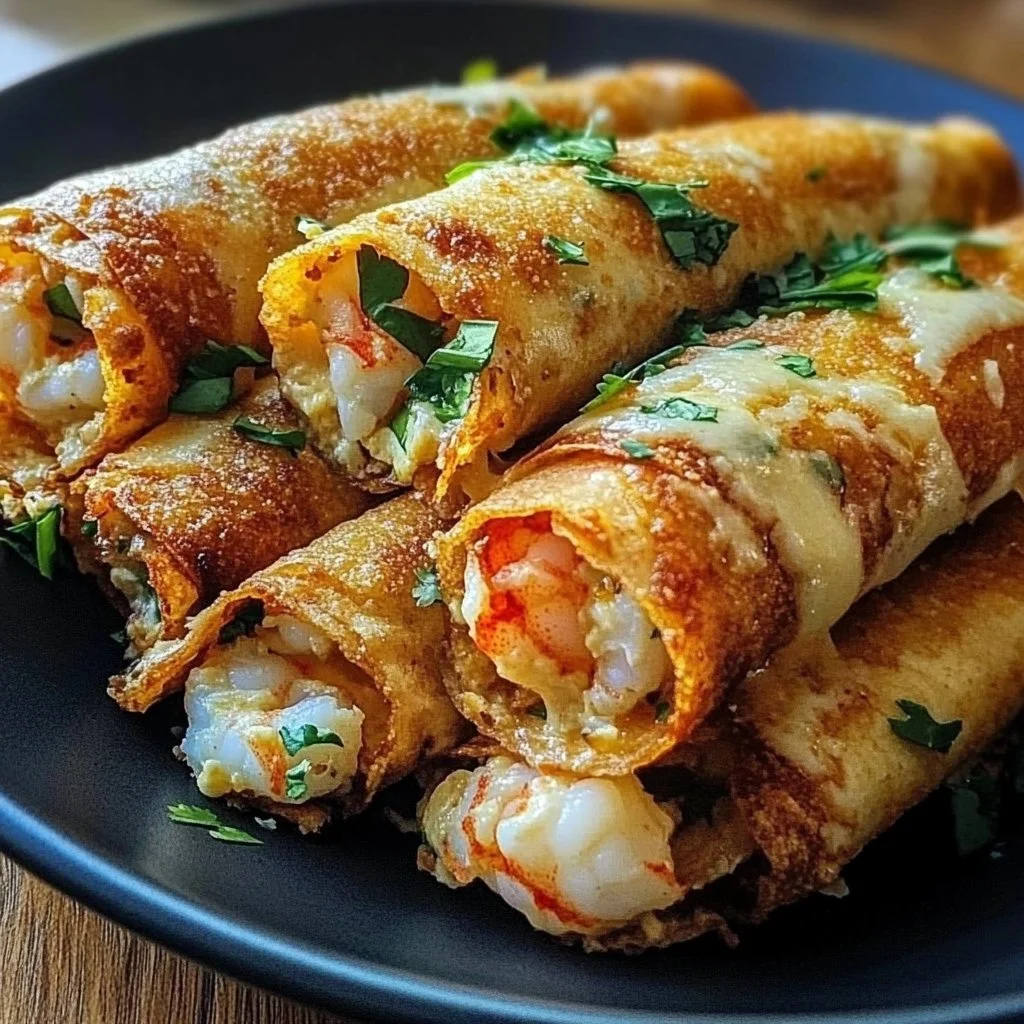 Crab Shrimp Cheese Taquitos