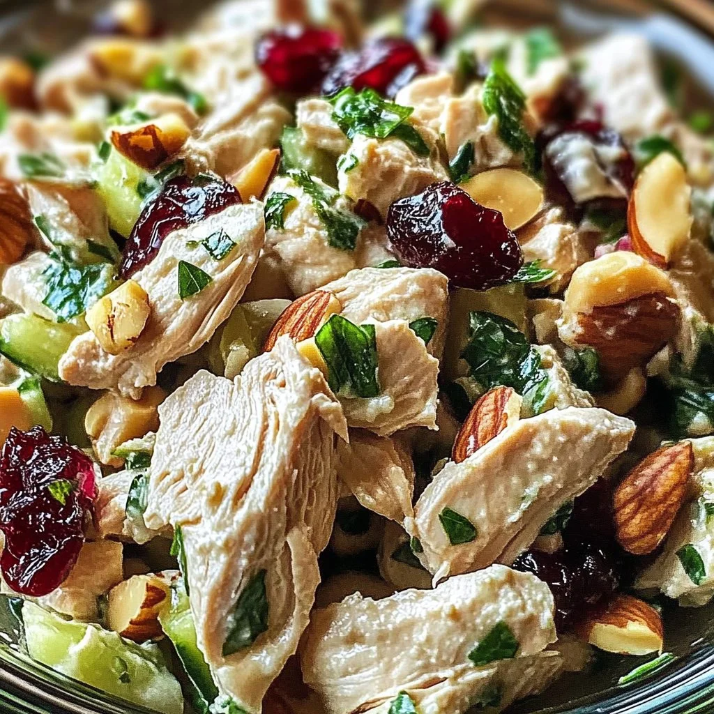 Cranberry Walnut Chicken Salad