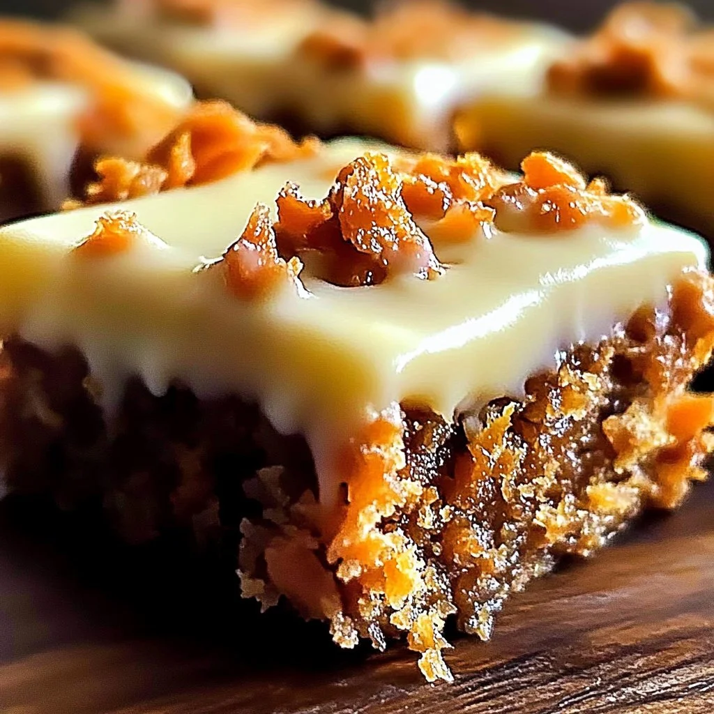 Decadent Carrot Cake Bars with Cream Cheese Frosting