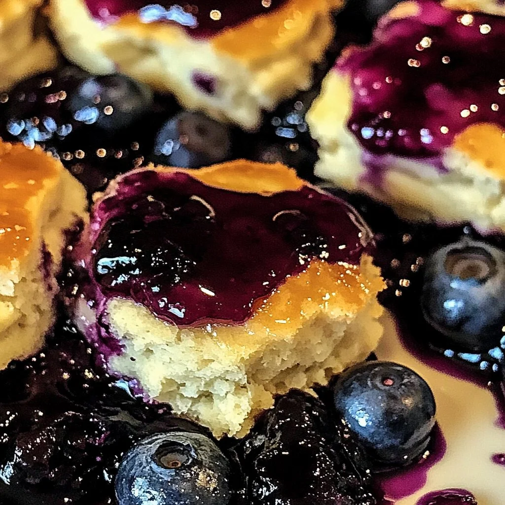 Delicious Blueberry Butter Swim Biscuits