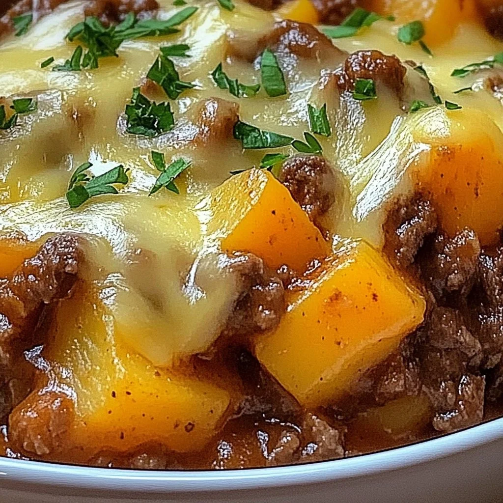 Delicious Cowboy Beef & Potato Casserole