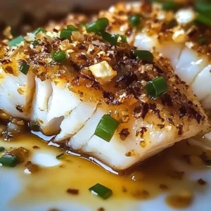 Delicious crab stuffed whitefish dish garnished with herbs and lemon slices.