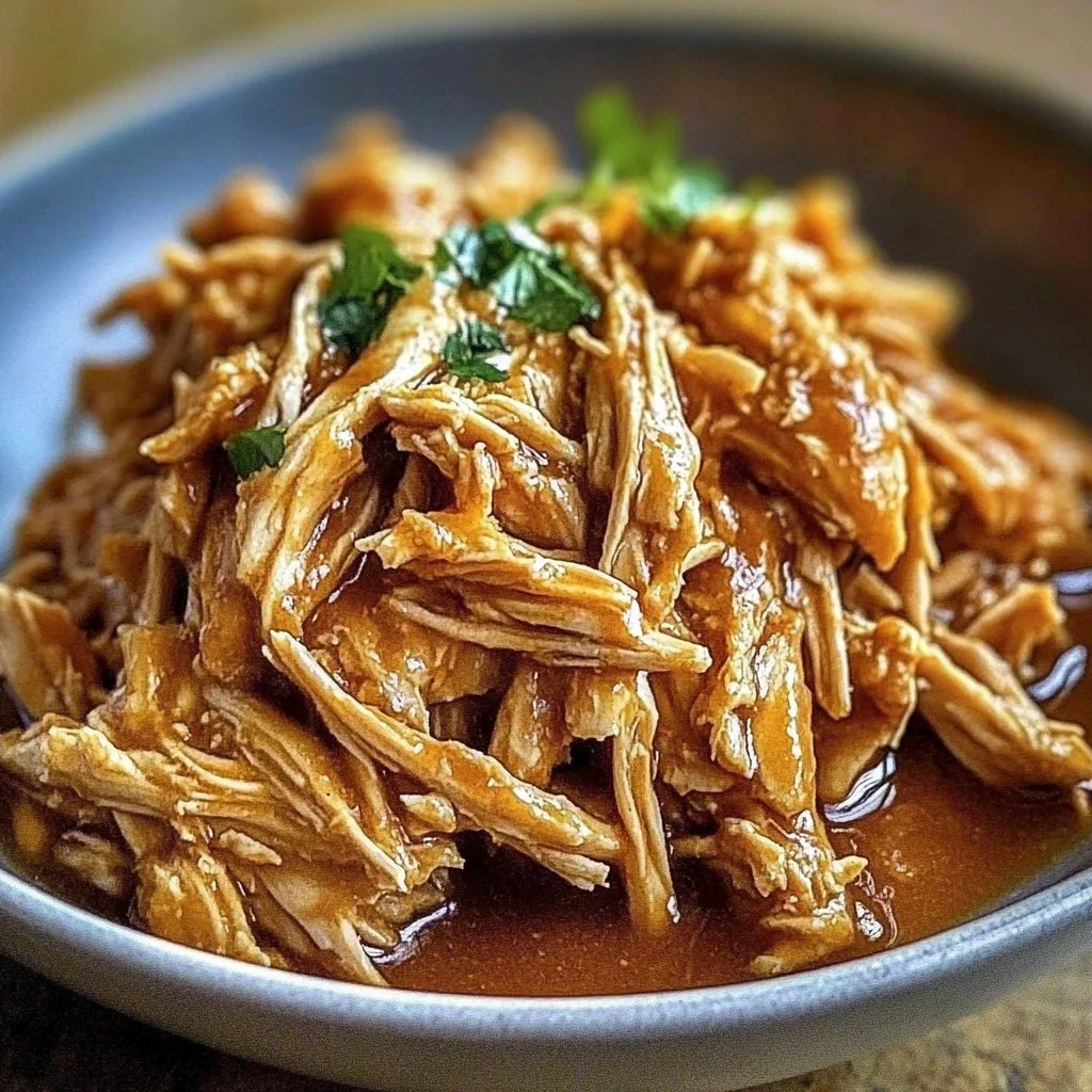 Delicious Easy Crockpot Shredded Chicken