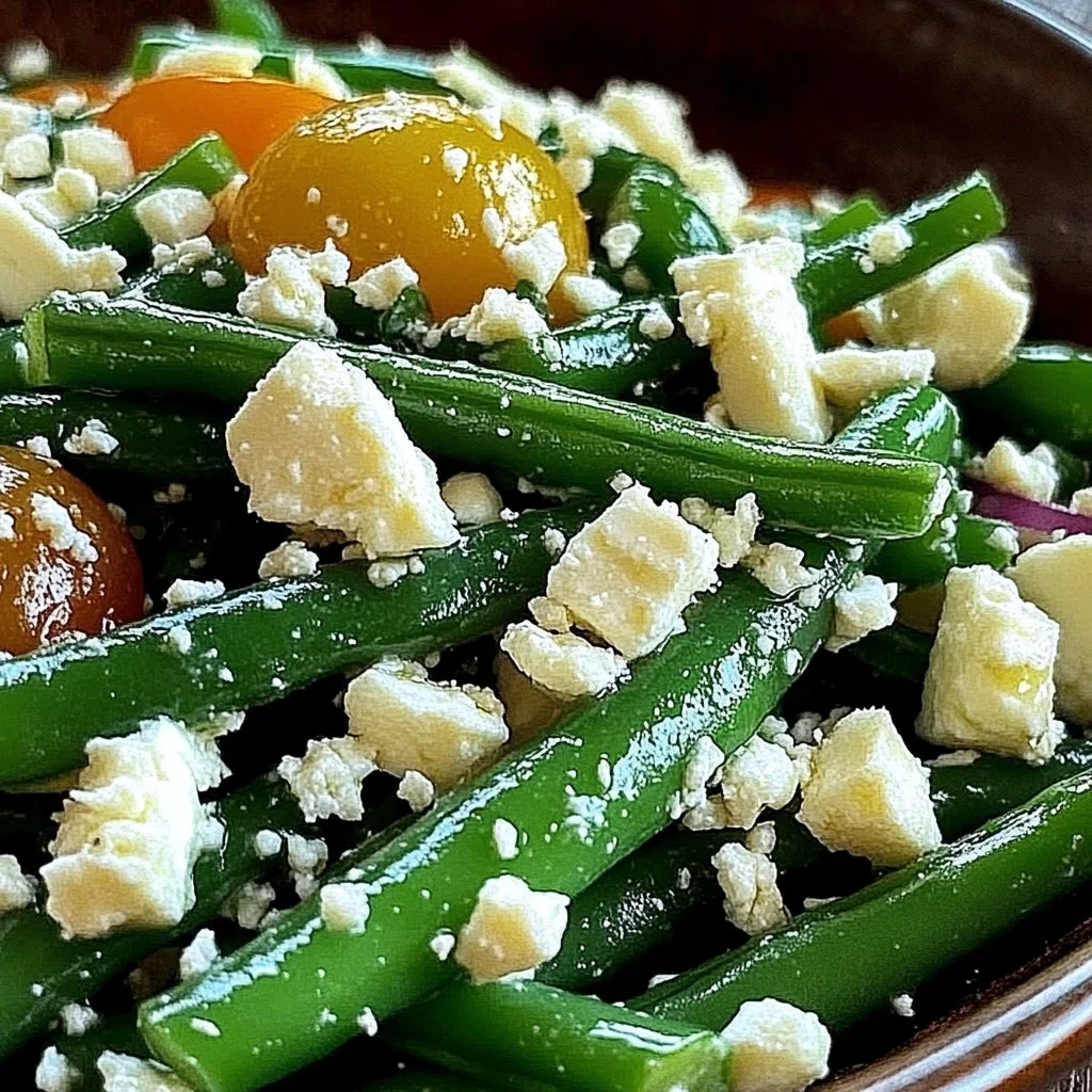 Delicious Green Bean Feta Salad