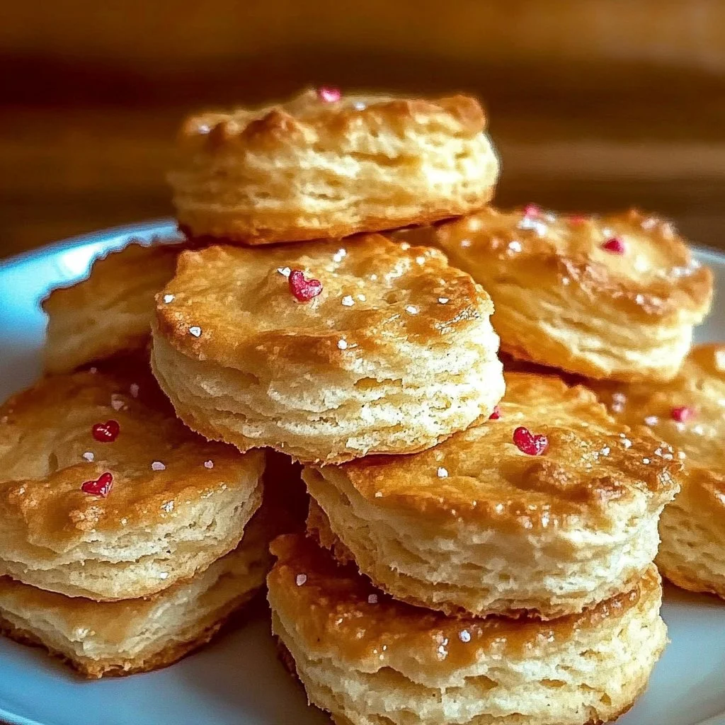Delicious Valentine Biscuits decorated for Valentine's Day