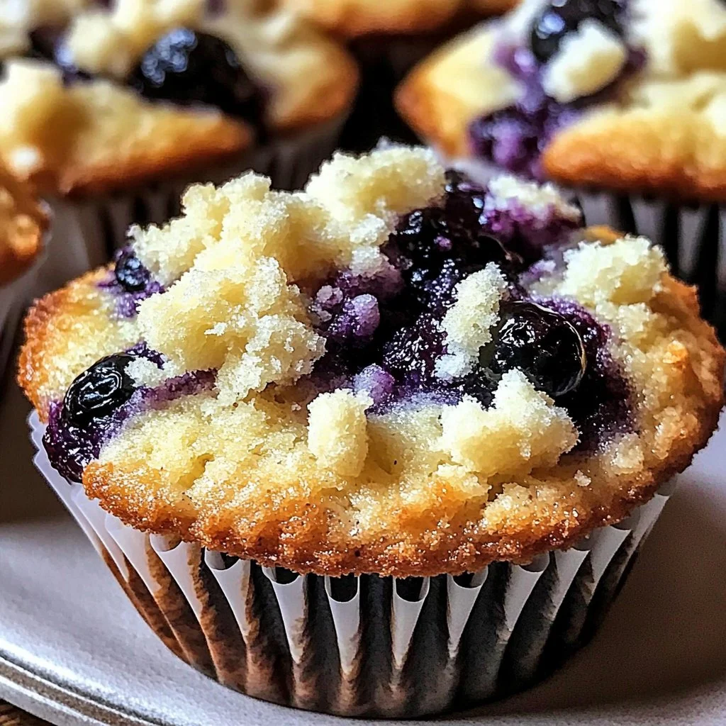Easy Blueberry Cream Cheese Muffins