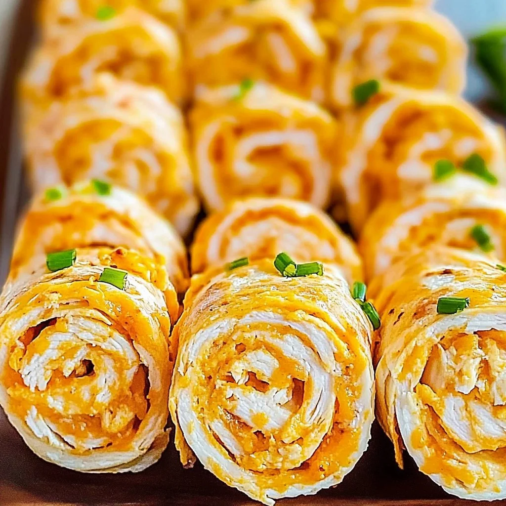 Easy Buffalo Chicken Pinwheels