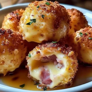Delicious easy Cordon Bleu Bites served on a platter.