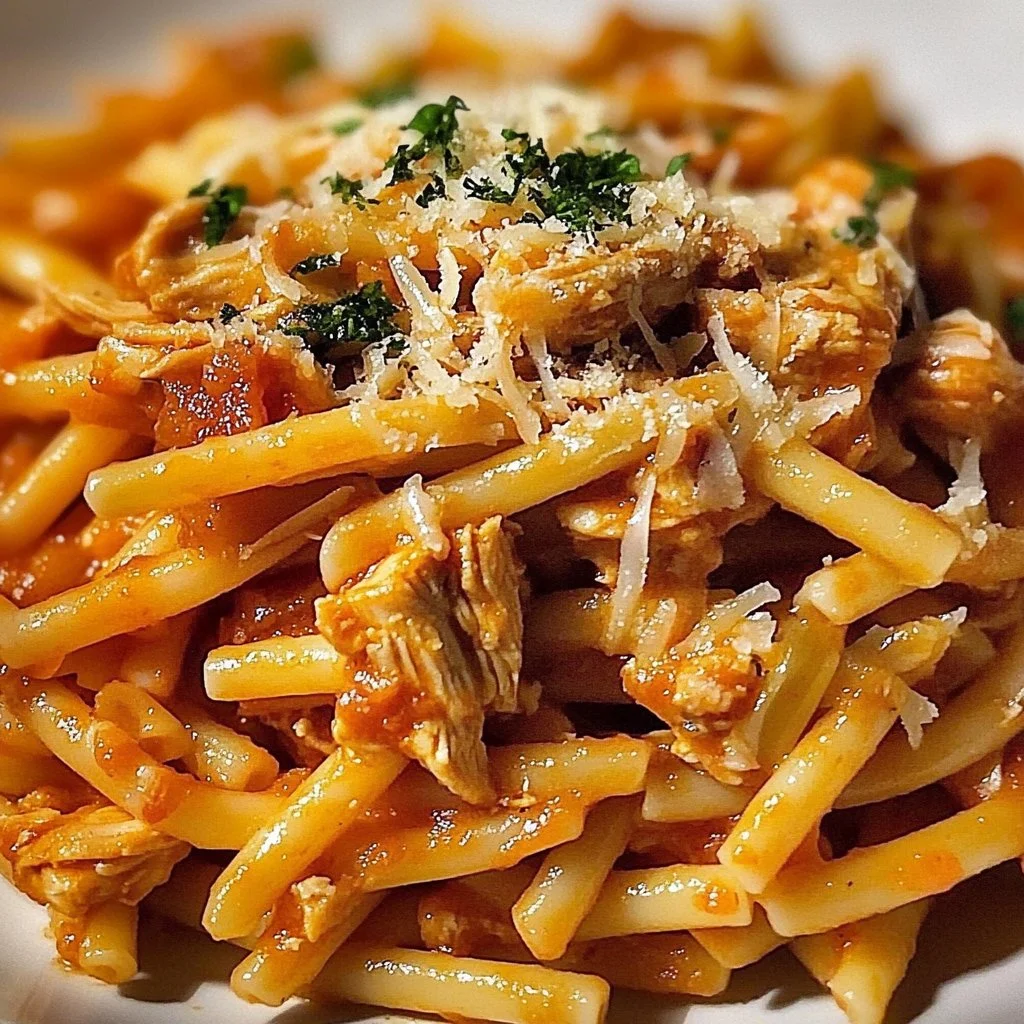 Easy Crockpot Chicken Pasta