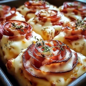 Beautifully arranged pizza roses for a romantic Valentine's Day meal