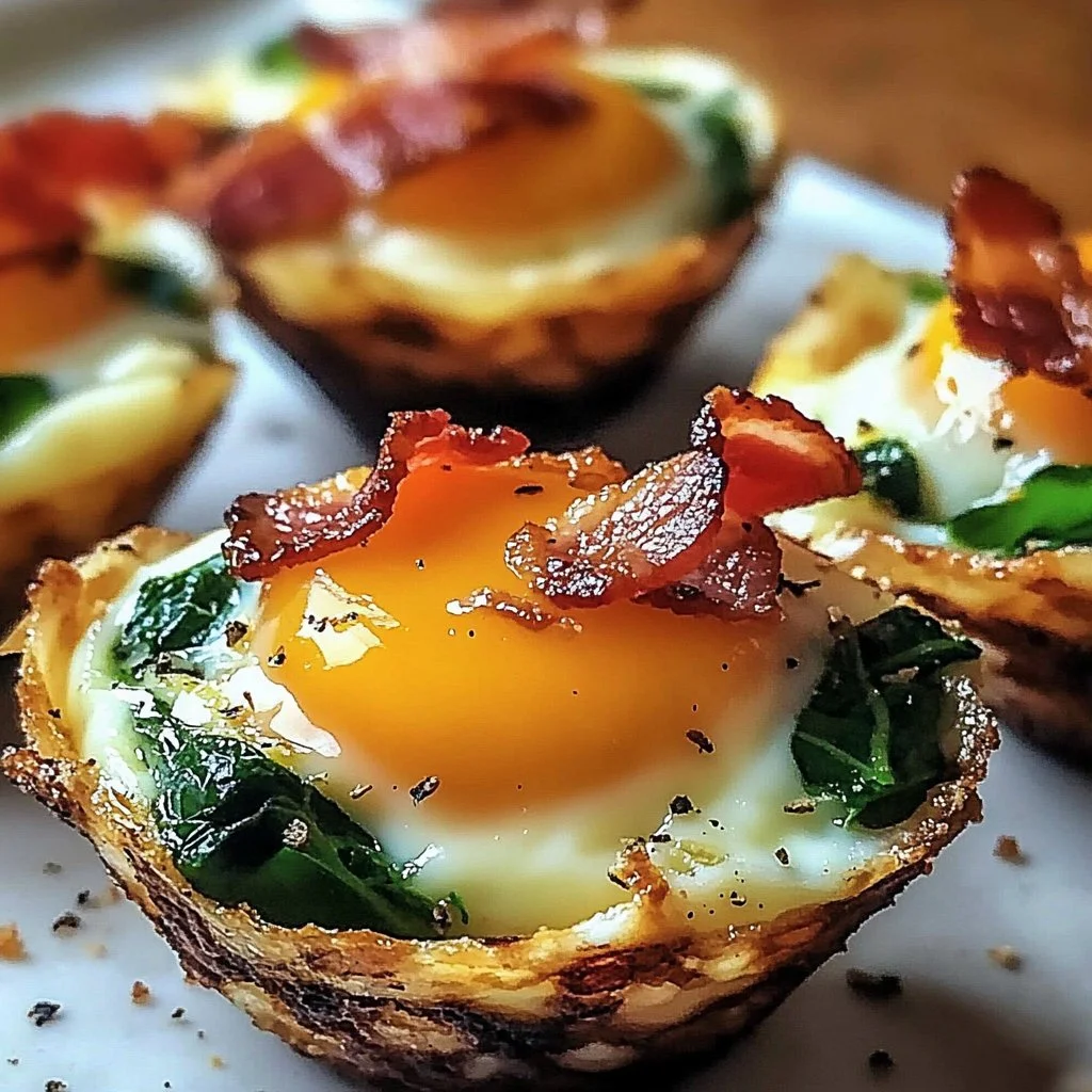 Egg Bite Cups with Spinach Bacon