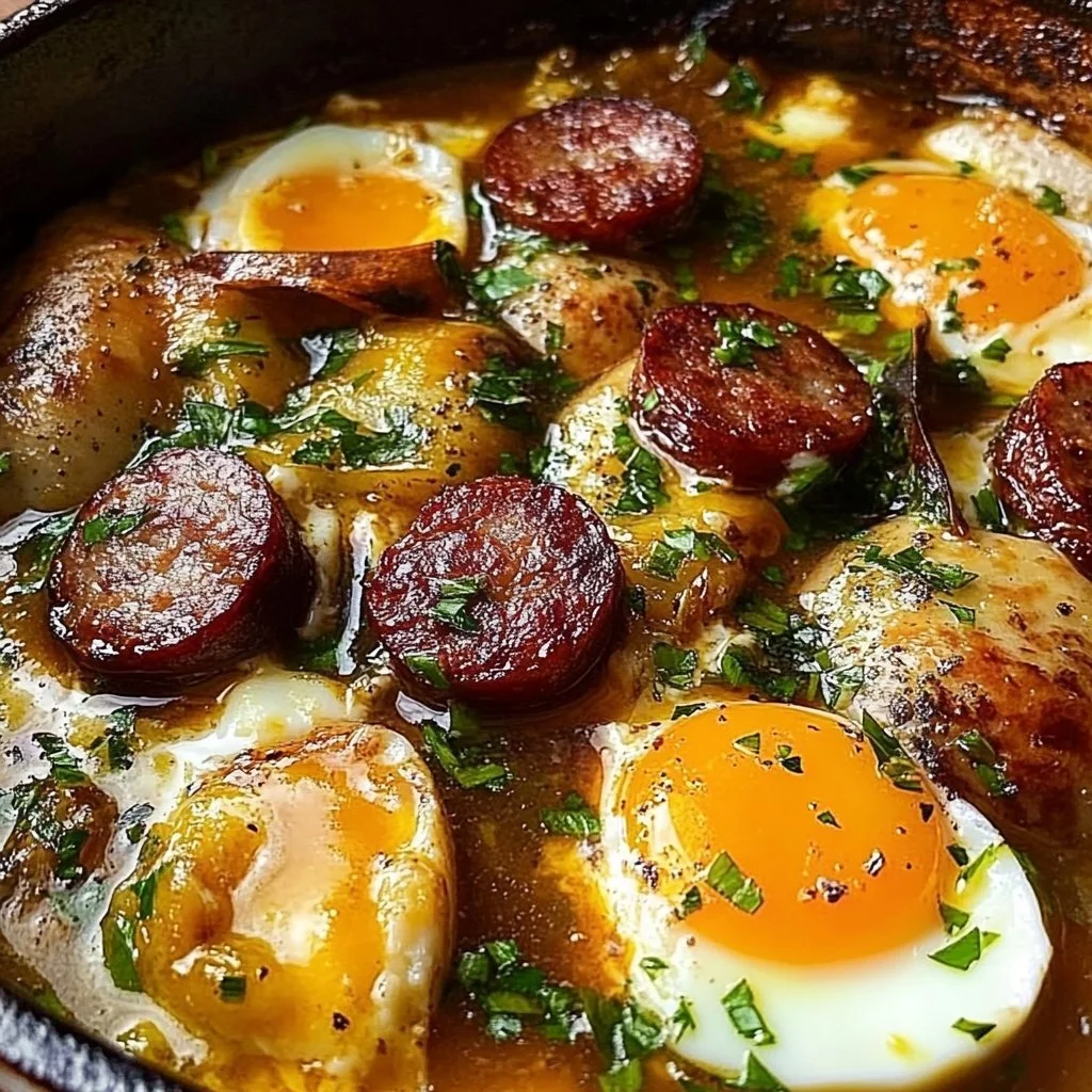 Egg Boil with Sausage