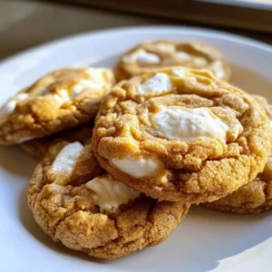 Homemade Fluffernutter Cookies with marshmallow cream and peanut butter