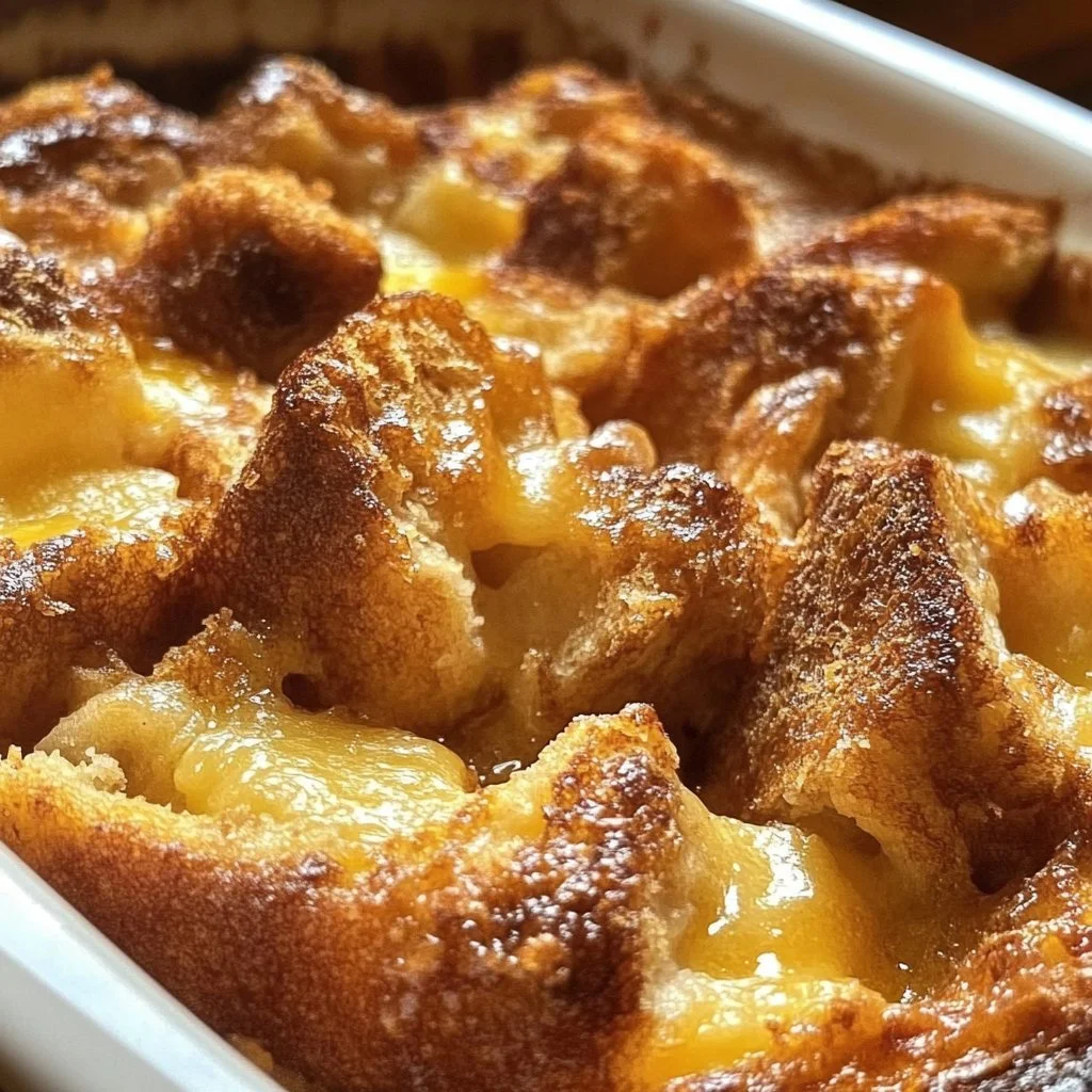 Delicious French toast bake casserole served with syrup and berries