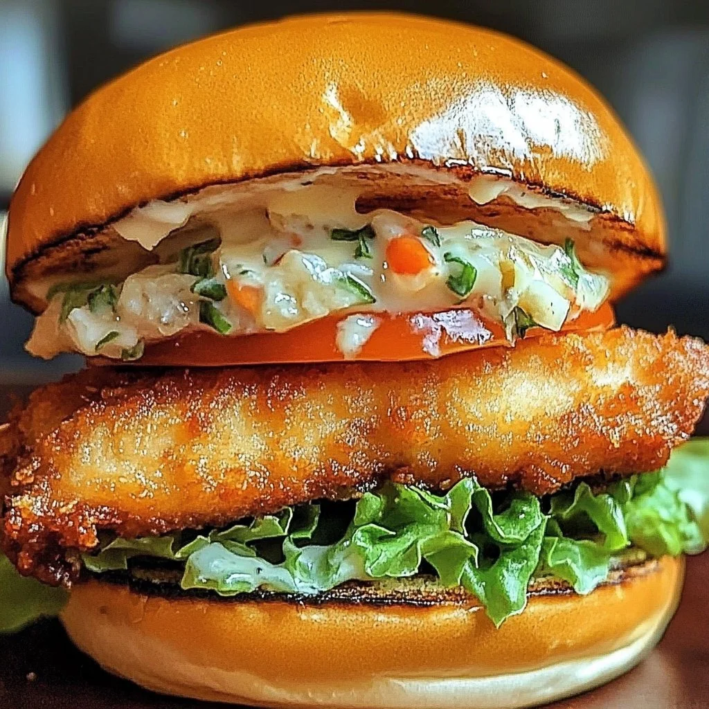 Fried Fish Burger Bliss